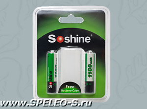 Soshine AAA 1100mAh   Ni-Mh аккумуляторы (2шт + box)