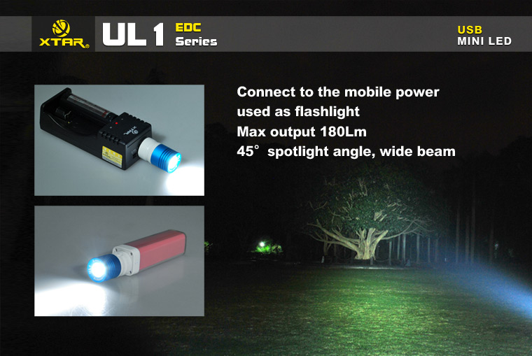 XTAR UL1 (180 ANSI люмен) Универсальный USB светильник купить в Москве