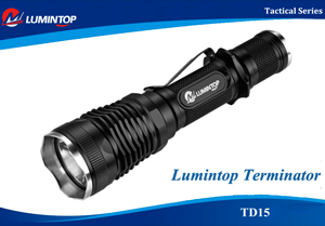 TD15 TERMINATOR  (XP-G2 R5)  460 lumens  Дальнобойный тактический фонарь