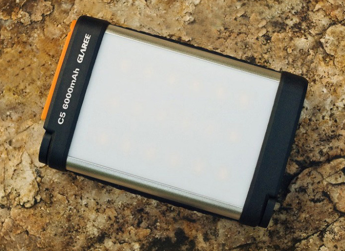 Glaree C5 (585 люмен) Кемпинговый светильник с солнечным зарядным устройством, аккумулятором и Power-Bank