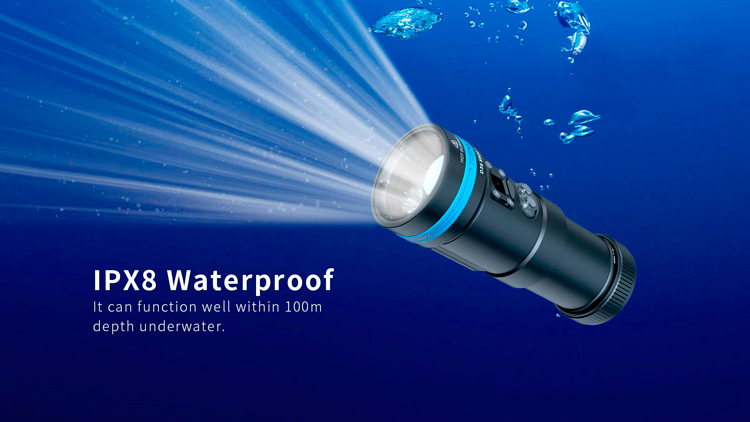 XTAR D36 5800II  Мощный подводный фонарь для дайвинга купить в России