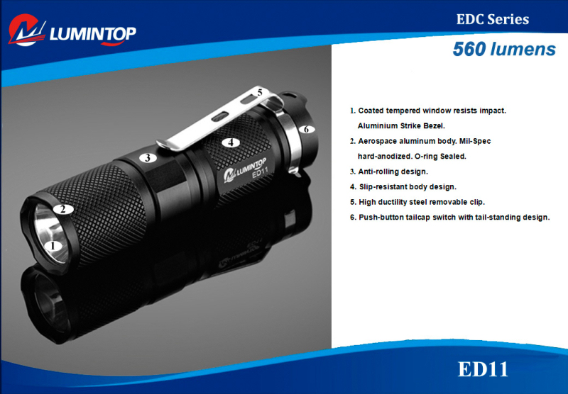 светодиодные фонари Lumintop ED11 XM-L2 T6