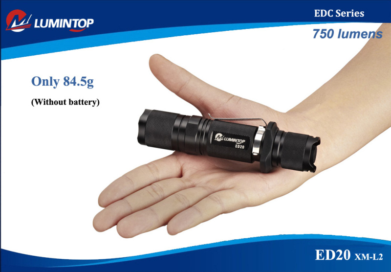 Светодиодные фонари Lumintop ED20 XM-L2 T6  750 lumens  отзывы