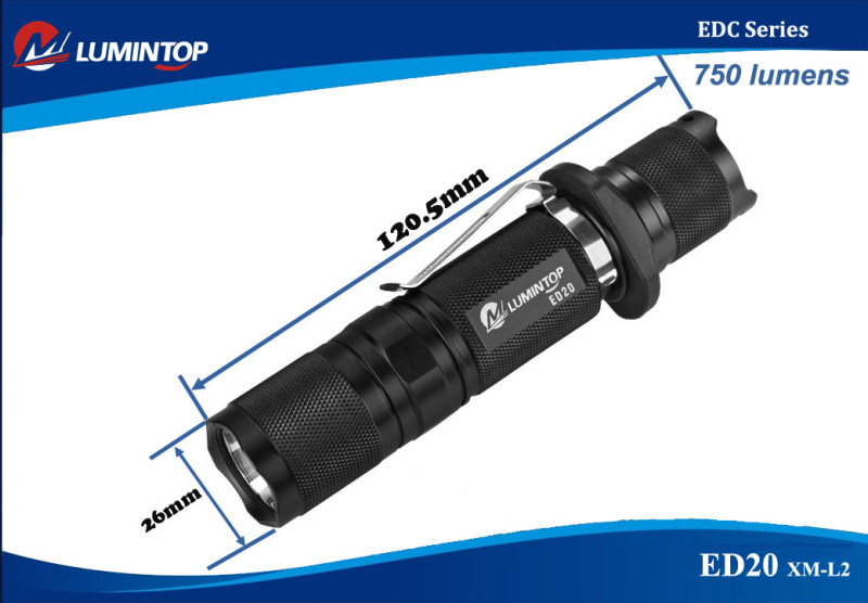 Светодиодные фонари Lumintop ED20 XM-L2 T6  750 lumens купить цены