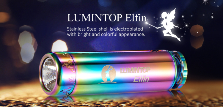 Lumintop Elfin Стильный карманный фонарь из нержавеющей стали с тритием