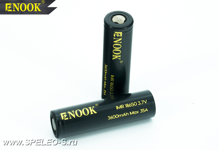 Enook Li-ion IMR 18650  3600mAh Высокотоковый литиево-ионный аккумулятор максимальной ёмкости