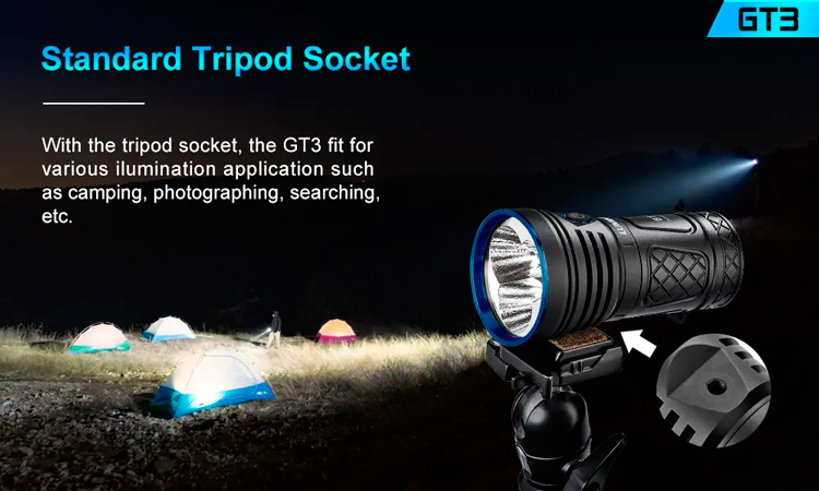 Lumintop GT3 (18000 люмен)   Сверхмощный поисковый фонарь с заливным светом