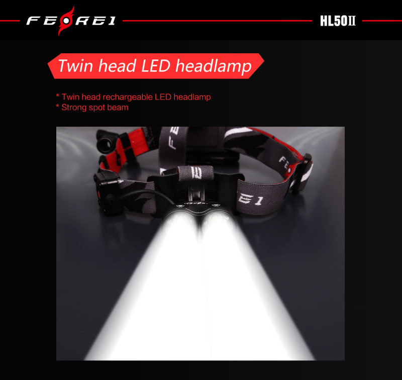 Ferei HL50 II  Ультра-мощный аккумуляторный светодиодный налобный фонарь купить с доставкой