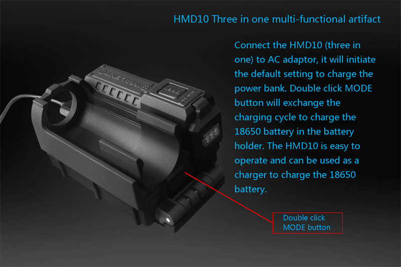 IMALENT HMD10 3-in-1 это Кобура для тактического фонаря с функциями зярядного устройства и Power-Bank 5000mAh обзоры
