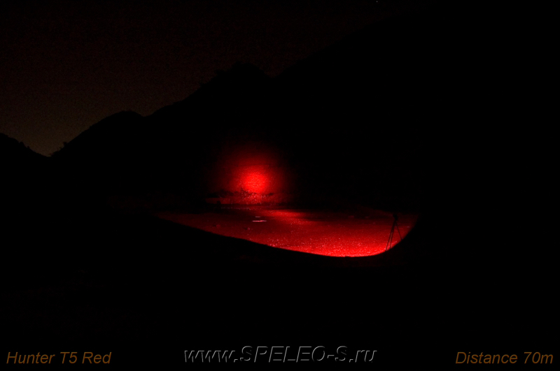 Lumintop Hunter T5 фото тест красный свет фонаря