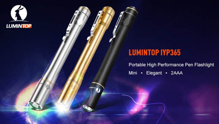 Lumintop IYP365 Ti Стильный титановый фонарик в форме ручки