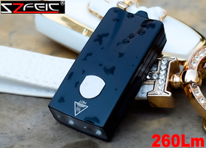 SZfeic KE11 (260 ANSI люмен) Мощный аккумуляторный фонарь-брелок
