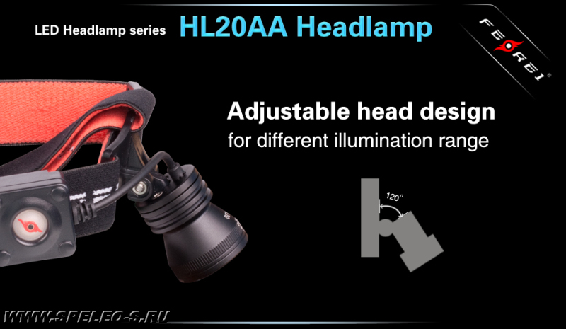 Ferei NEW HL20AA v.5 (XM-L2) 650 lumens  Мощный профессиональный налобный фонарь с дальнобойным лучом на батарейках АА отзывы