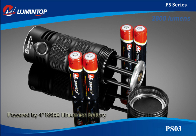 Lumintop PS03 (3x XM-L2 U2) 2800 lumens   Мощный поисковый фонарь-прожектор форум обзоры тесты отзывы