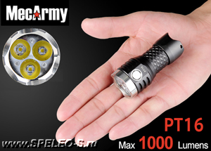 PT16 (1000 ANSI люмен)  Маленький супермощный фонарик