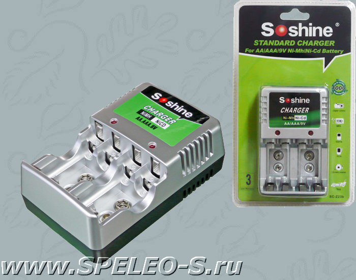 Soshine SC-Z23b  Зарядное устройство для Ni-Mh аккумуляторов купить в интернет магазине