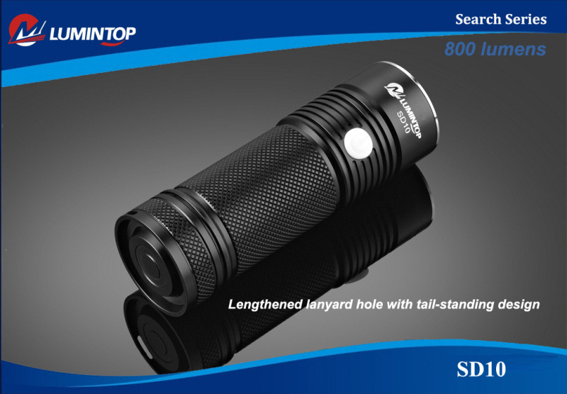Lumintop SD10 - Мощный поисковый фонарь с широким выбором элементов питания