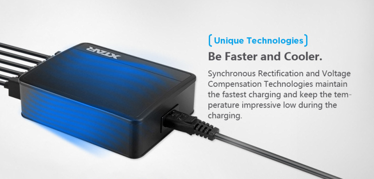 XTAR SIX-U U1 сетевой адаптер на шесть разъемов USB для заряда мобильных устройств