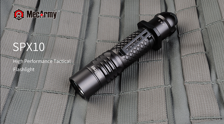 MecArmy SPX10 Мощный фонарь с заряжаемым аккумулятором для охоты, туризма и города