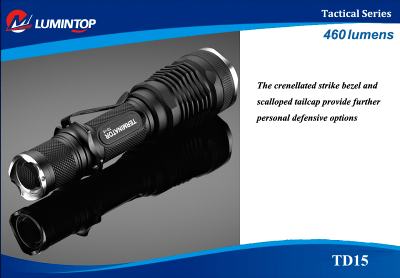 Lumintop TD15 Terminator это отличный фонарь для охоты с ярким фокусированным лучом