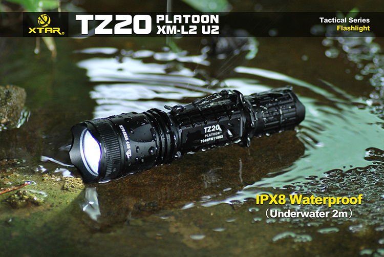 Светодиодный подствольный аккумуляторный фонарь для охоты XTAR TZ20 (XM-L2 U2) 840 lumens тесты