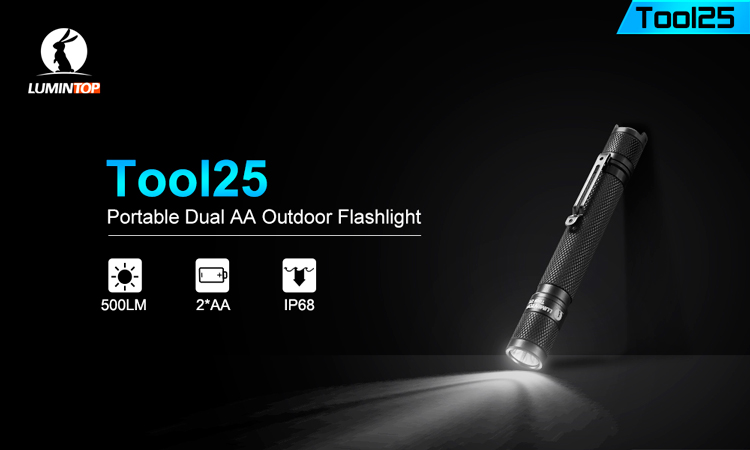Lumintop TOOL25 (500 ANSI люмен)   Компактный карманный фонарик на пальчиковых батарейках