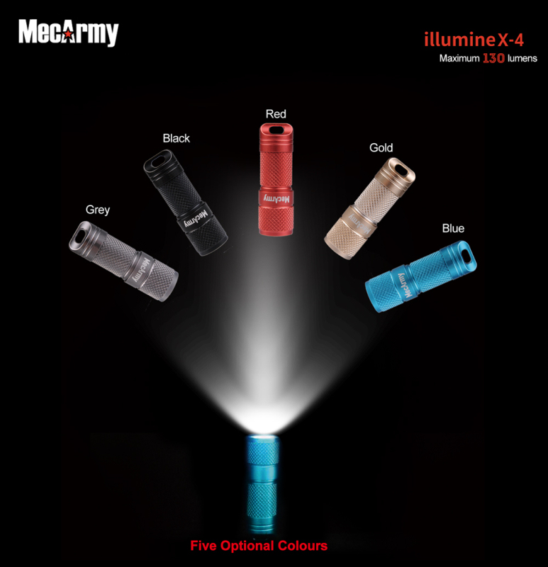 MecArmy illumineX-4 AL (130 ANSI люмен)  Аккумуляторный фонарь-брелок тесты отзывы